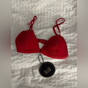 Duskii Red Bikini Top